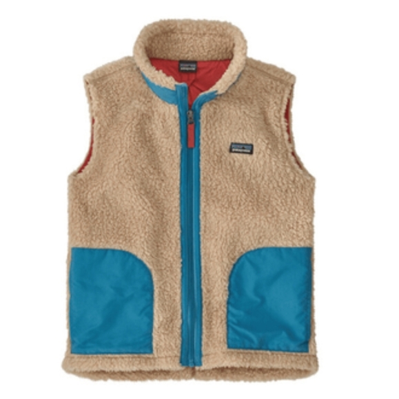 Patagonia Other - Brand New Patagonia Kids Retro-X Vest Dark Natural w/Anacapa Blue